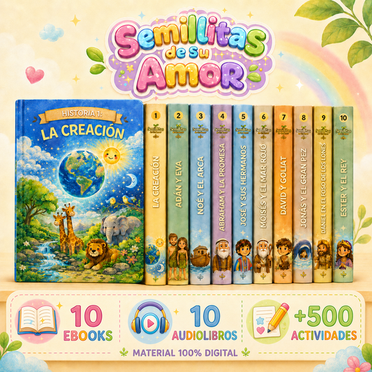 Semillitas de Su Amor | 10 ebooks, 10 audiolibros y +500 actividades