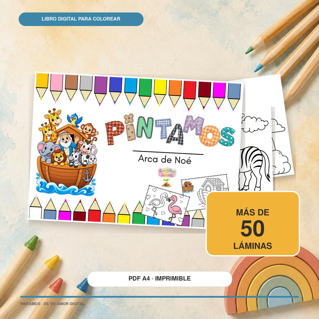 PINTAMOS – Arca de Noé | Libro digital para colorear