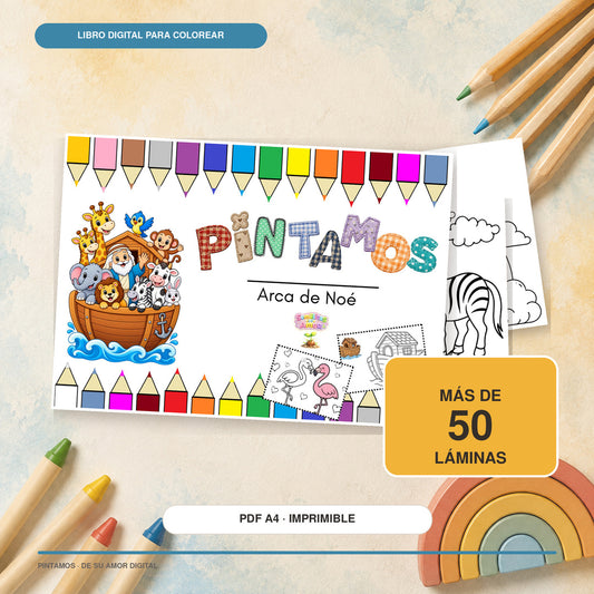 PINTAMOS – Arca de Noé | Libro digital para colorear
